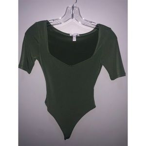 Leith green bodysuit